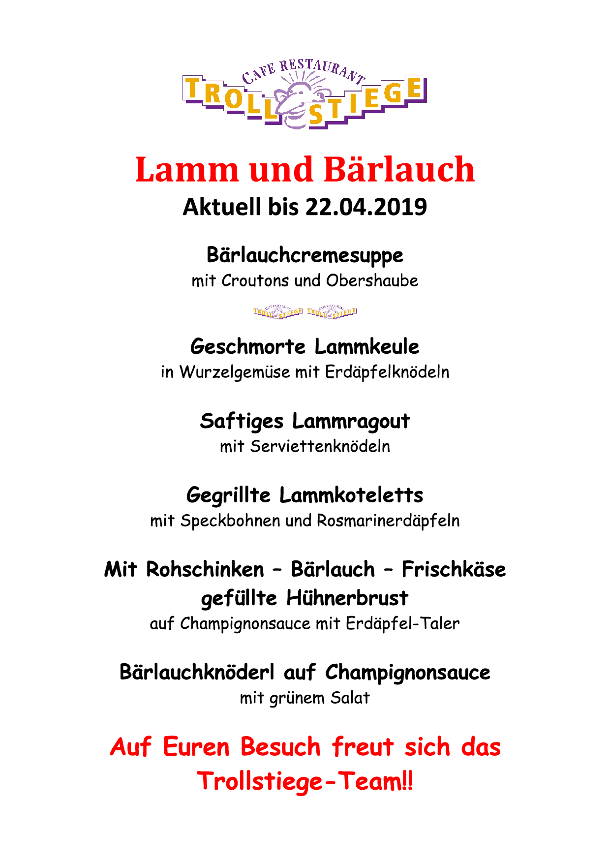 Lamm und Bärlauch 2019