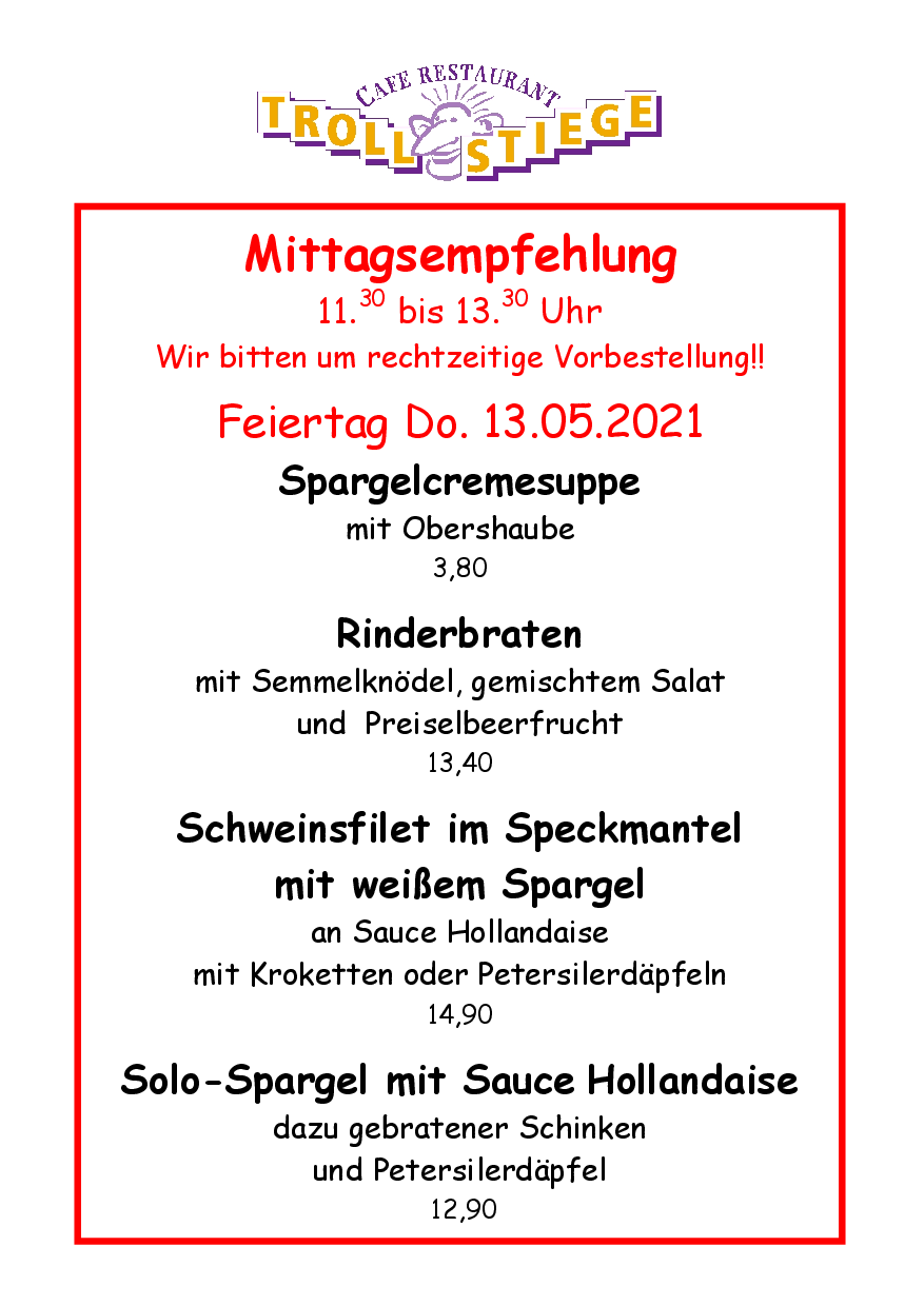 Abholung Feiertag 2021 Empfehlung