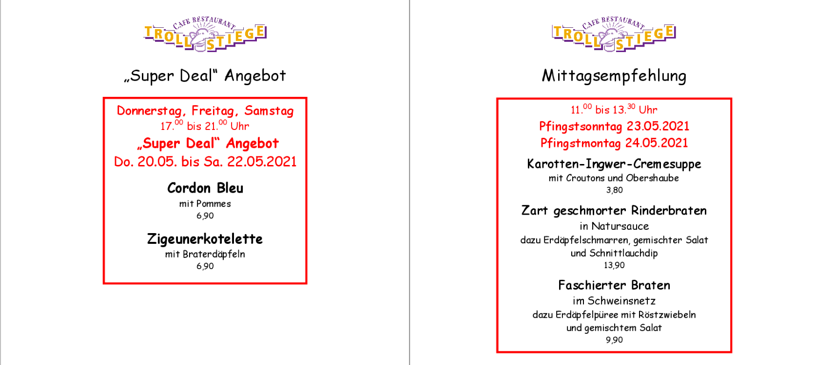Empfehlung homepage