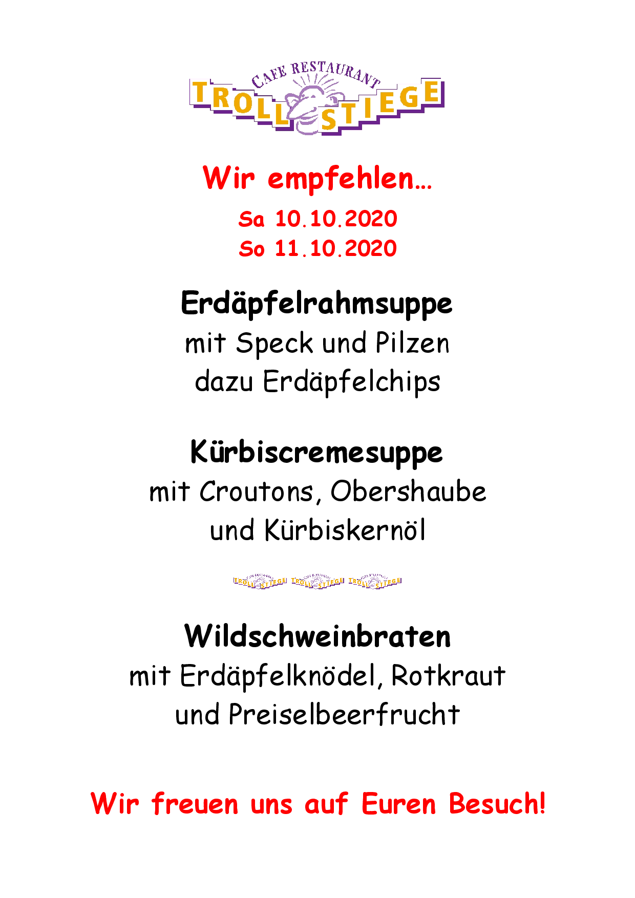 Wir empfehlen 11.10.2020