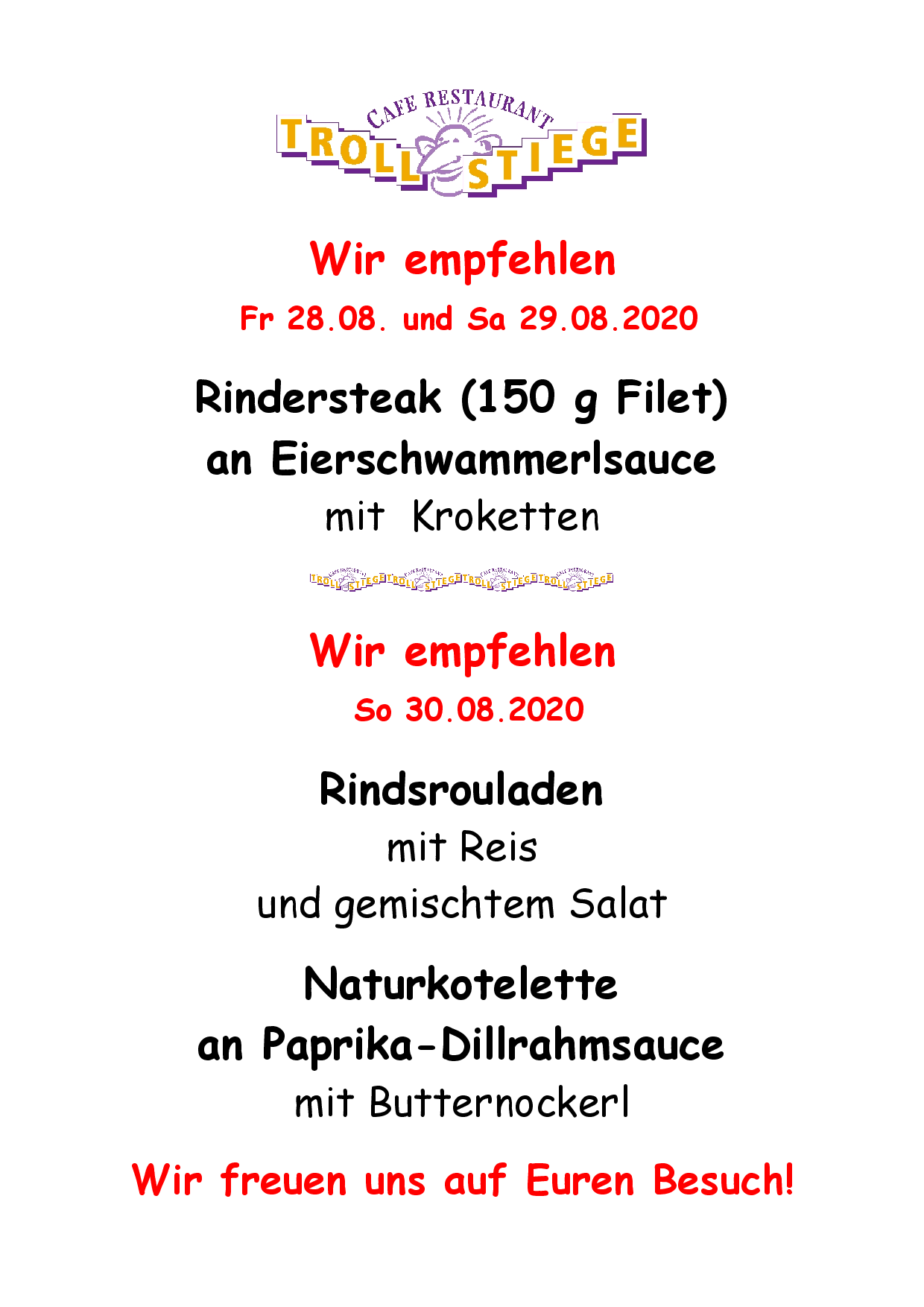 Wir empfehlen 28. 30.08.2020