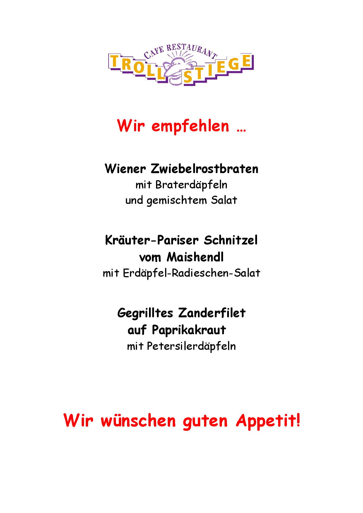 Wir empfehlen Mai Juni