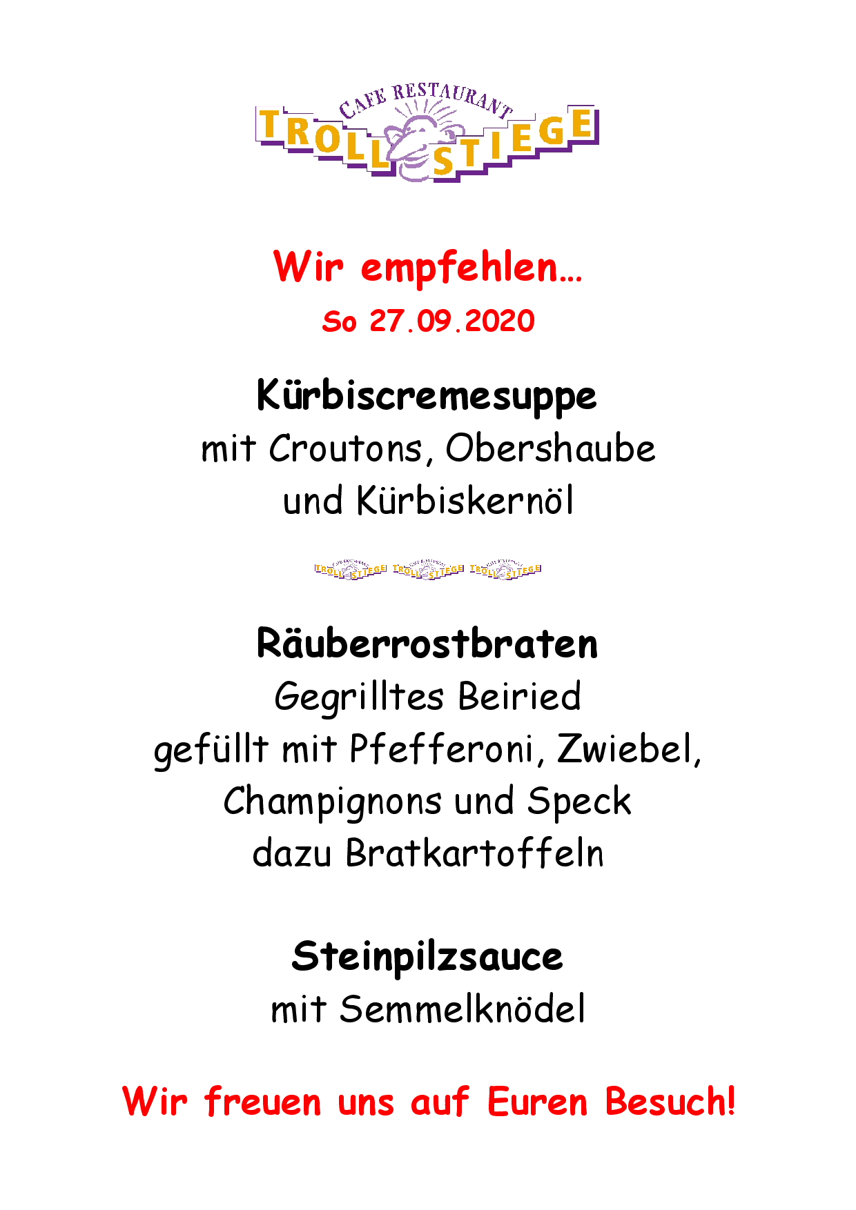Wir empfehlen für So 27.09.2020