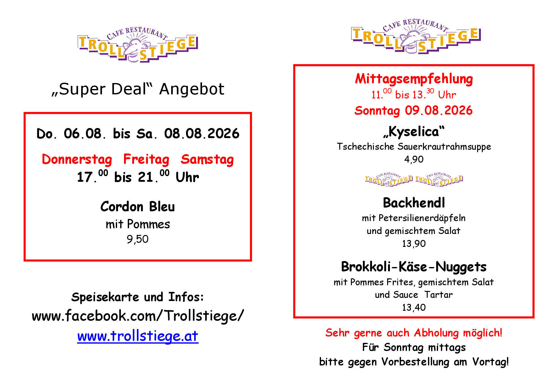 Empfehlung 06.08.2026
