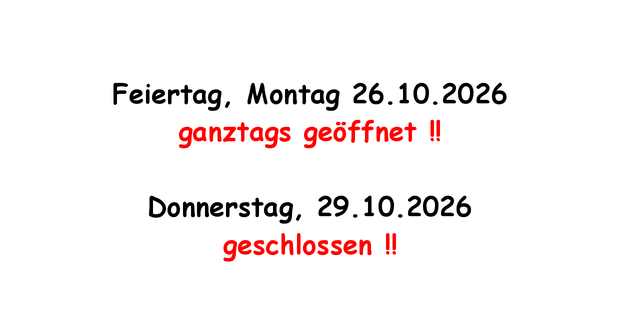 Feiertag 26.10.2026